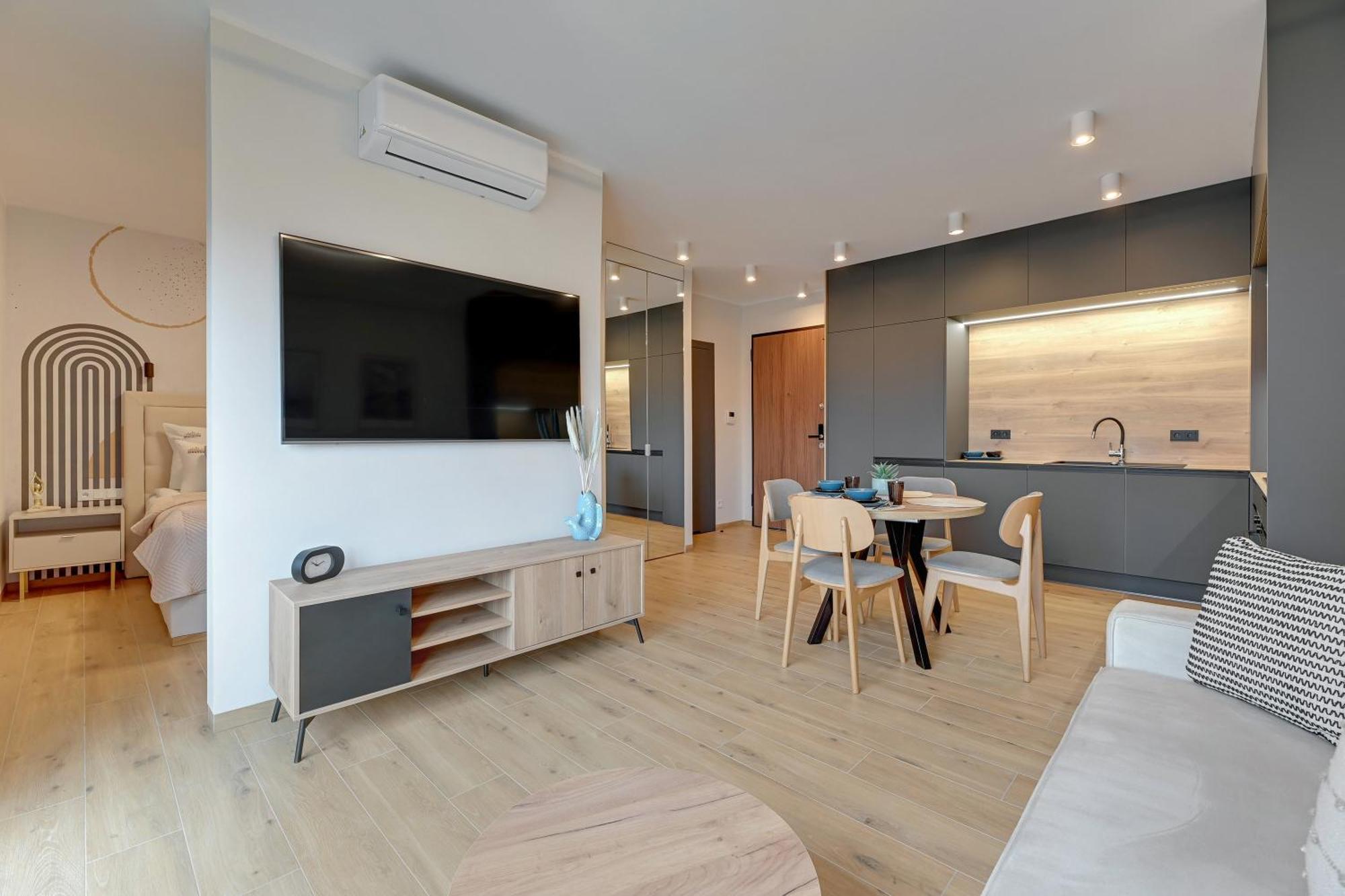 Nadmotlawie Estate Gym, Sauna & Parking By Downtown Apartments Gdansk Exterior foto